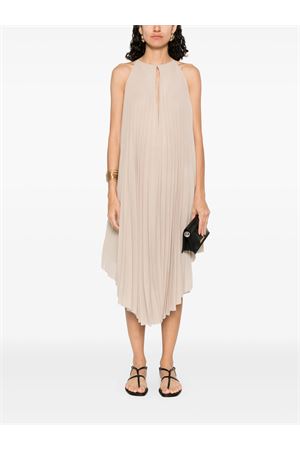 Light beige pleated maxi dress PHILOSOPHY DI LORENZO SERAFINI | A040921210045